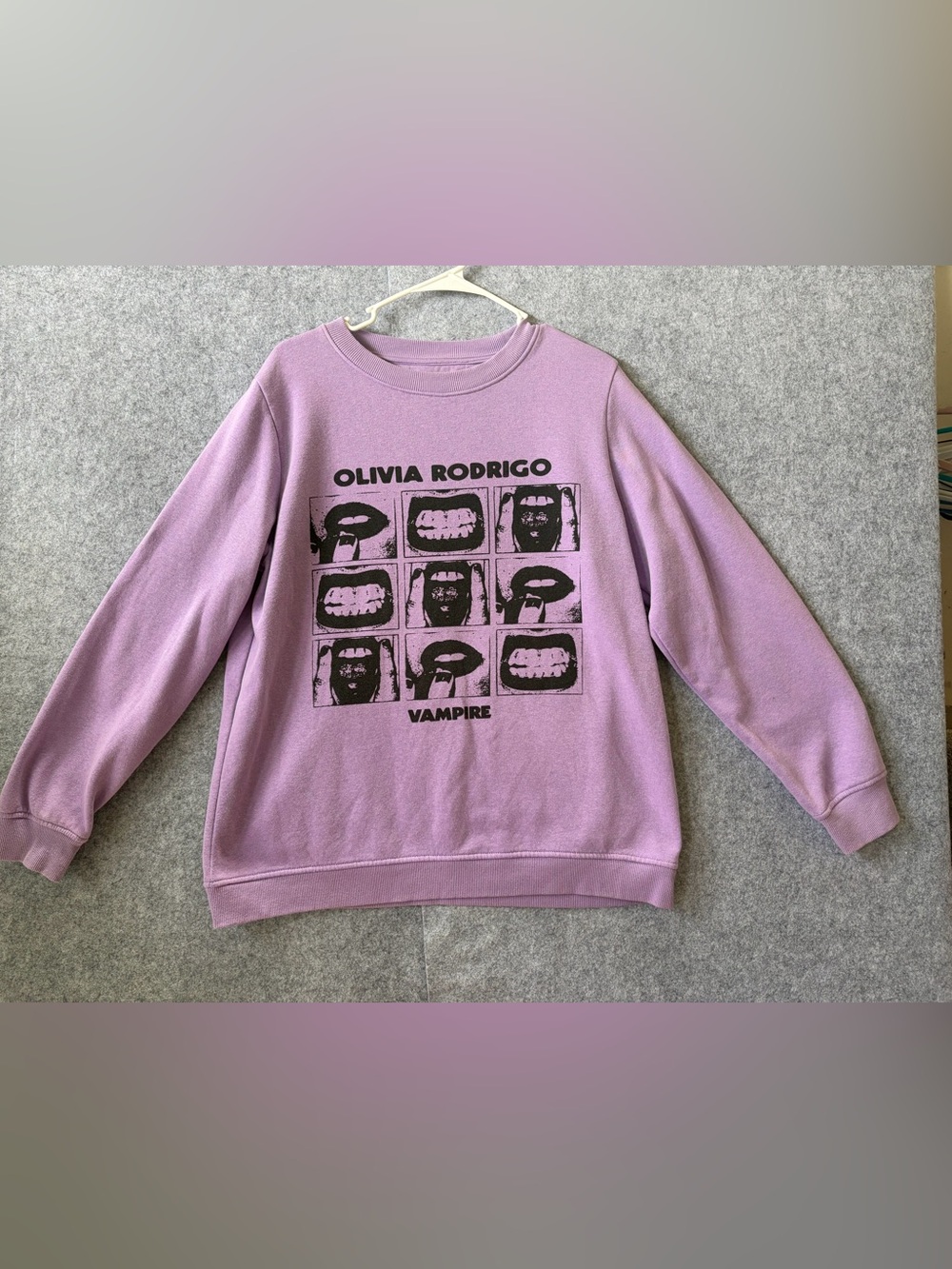 Olivia Rodrigo Lavender Vampire Concert Sweatshirt